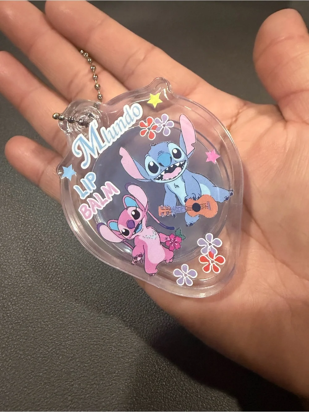 Kids Lip Balm Keychain - Pink & Blue